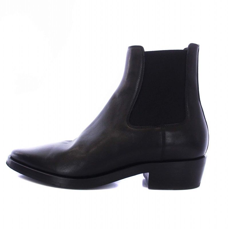 フィアオブゴッド Fear of God サイドゴアブーツ ショート レザー チャンキーヒール 42 26cm 黒 ブラック /KH AA