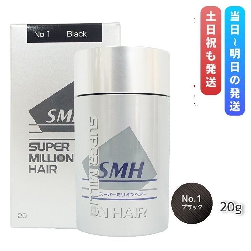 ルアン スーパーミリオンヘアー 20g No.1 ブラック 髪 頭 薄毛隠し