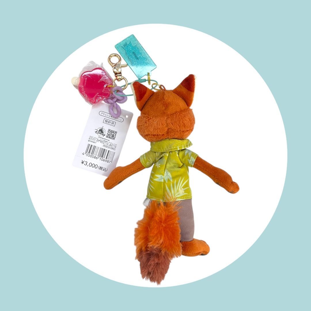 ディズニー【ニック・ワイルド】ぬいぐるみキーホルダー・キー
