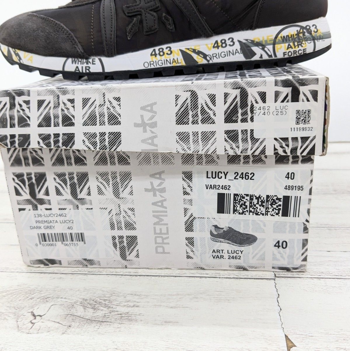 未使用品 PREMIATA WHITE プレミアータ ホワイト LUCY 2462 ルーシー