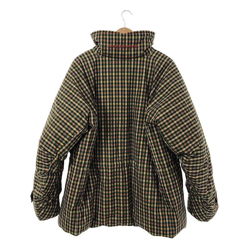 美品】 beautiful people / ビューティフルピープル | coating check padding coat コーティング チェック  中綿入り ハイネックコート | 42 | マルチカラー | メンズ - メルカリ