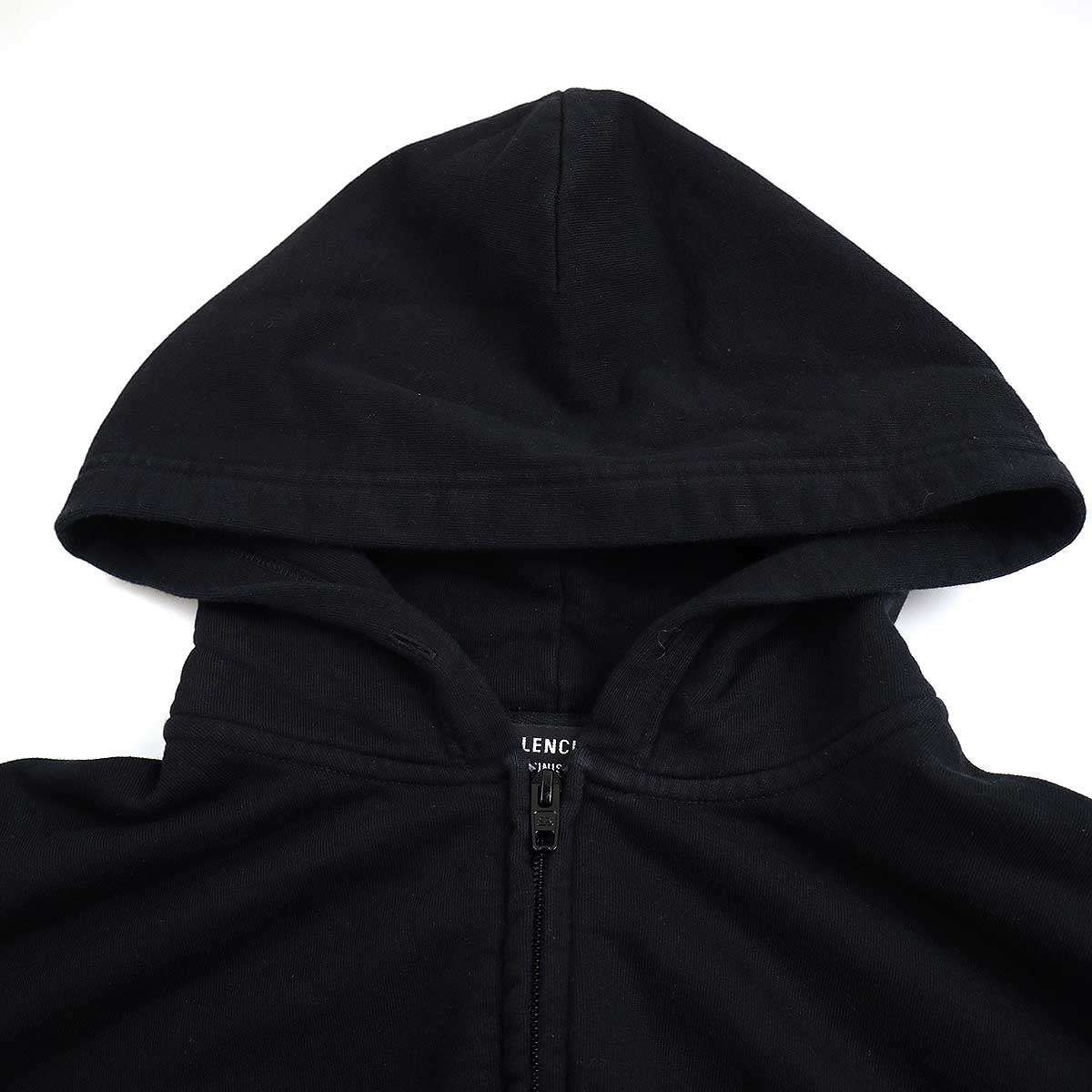 BALENCIAGA バレンシアガ 21AW Wide Zip Up Hoodie ターンロゴ BALENCIAGA バレンシアガ 21AW Wide Zip Up Hoodie ターンロゴ