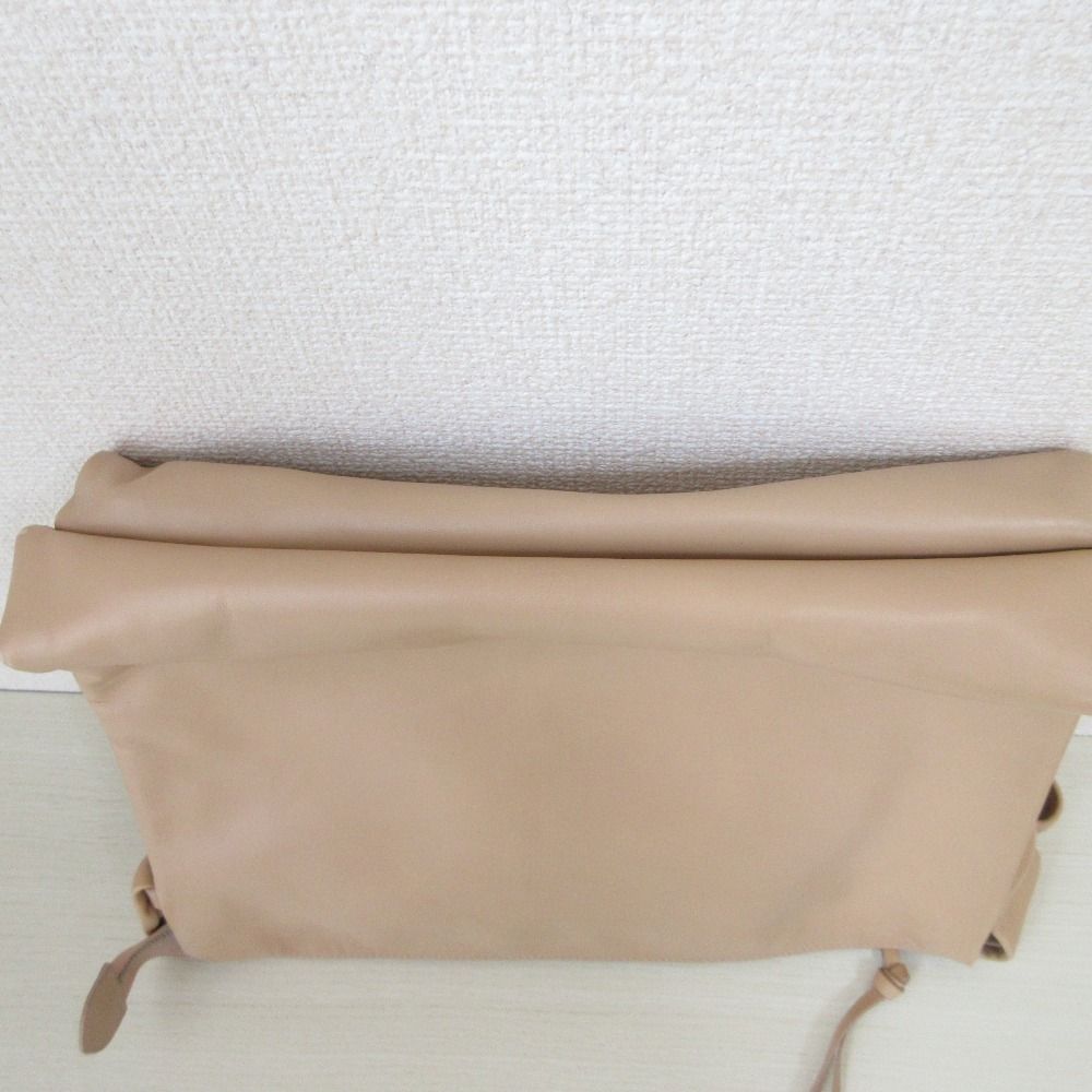 良品 CELINE セリーヌ レザー ショルダーバッグ ピンクベージュ  