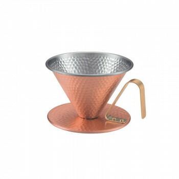 田辺金具 銅のコーヒードリッパー 槌目 小 4086