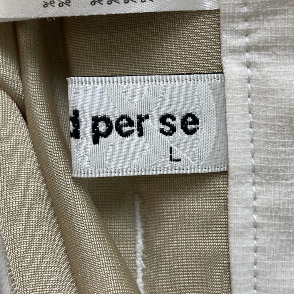 サイズ：L AND PER SE アンパスィ ストレッチパンツ ホワイト系