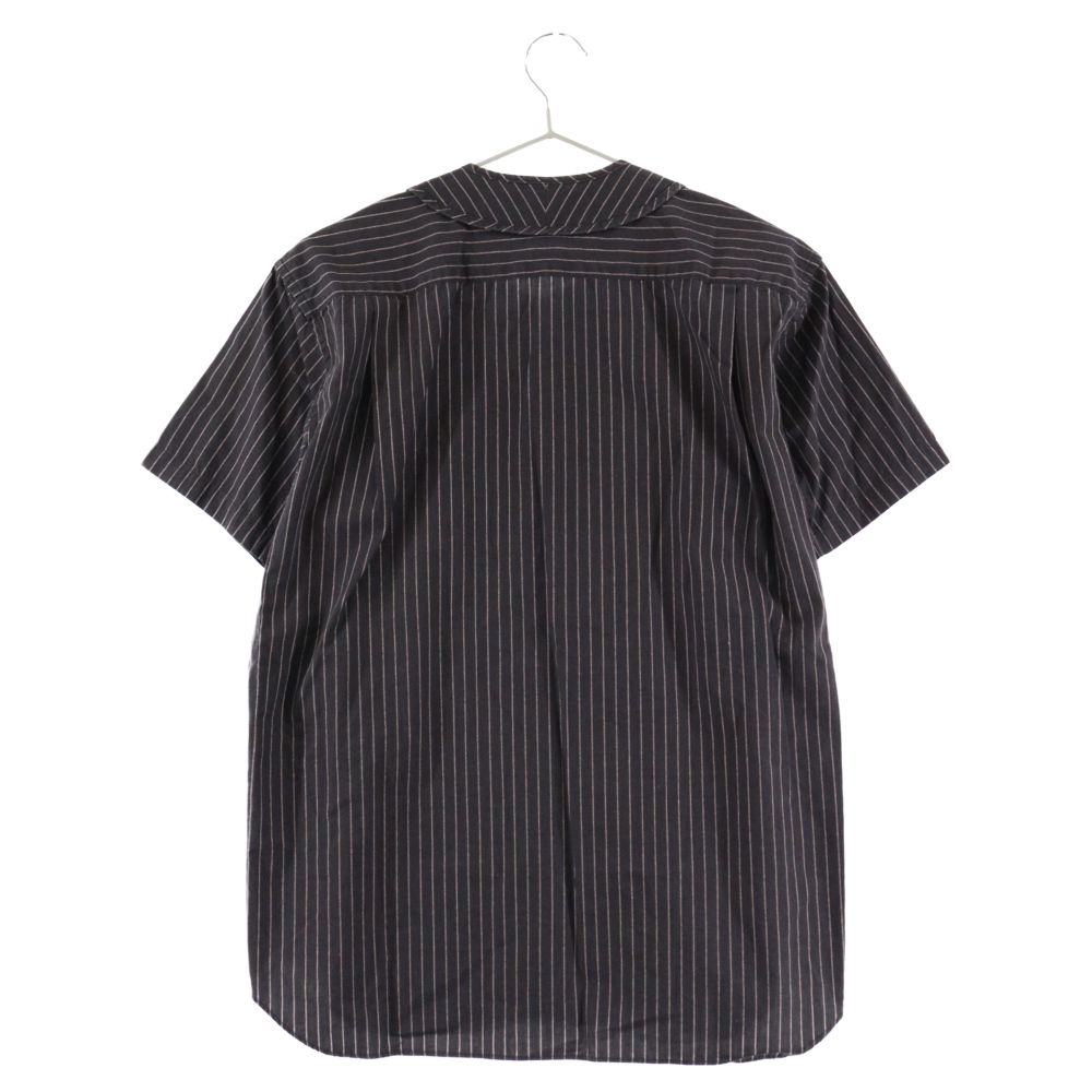 SUPREME (シュプリーム) 14SS×COMME des GARCONS SHIRT Baseball Shirt S4SS15  コムデギャルソンシャツ ストライプベースボールシャツ ブラック - メルカリ