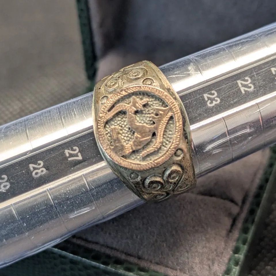 グアテマラ産 スターリングシルバー925 シグネットリング 24号 メンズ 男性 グアテマラ産 スターリングシルバー925 24号 シグネットリング