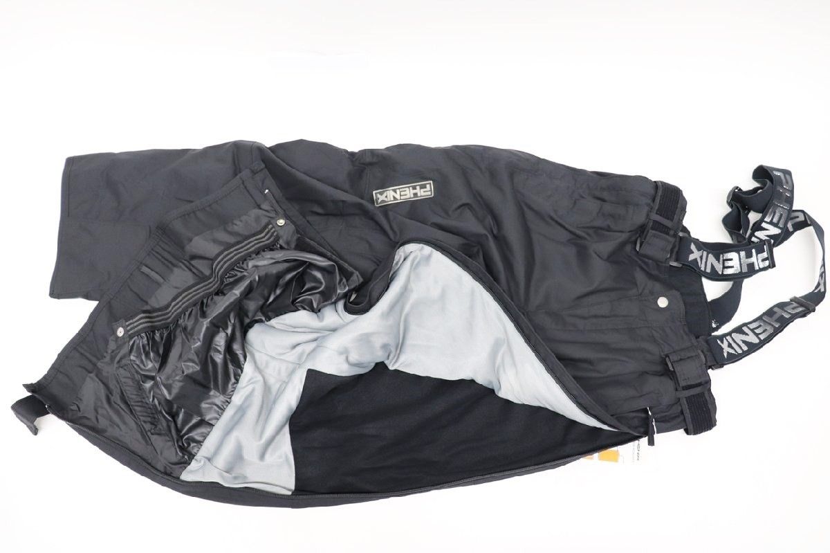 phenix - フェニックス ジュニア スキーサロペット サイズ16 ブラック EU1G20B702 スポーツ キッズ R2507-245 phenix - フェニックス ジュニア スキーサロペット サイズ16