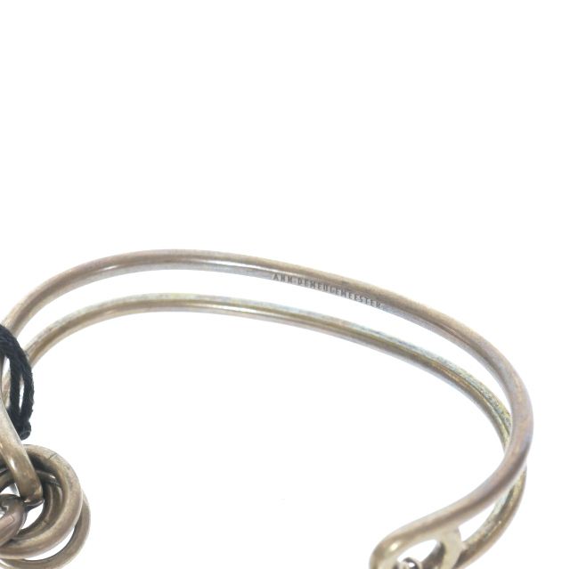 ANN DEMEULEMEESTER バングル 黒 ANN DEMEULEMEESTER - アン ドゥムルメステール】Chain Double