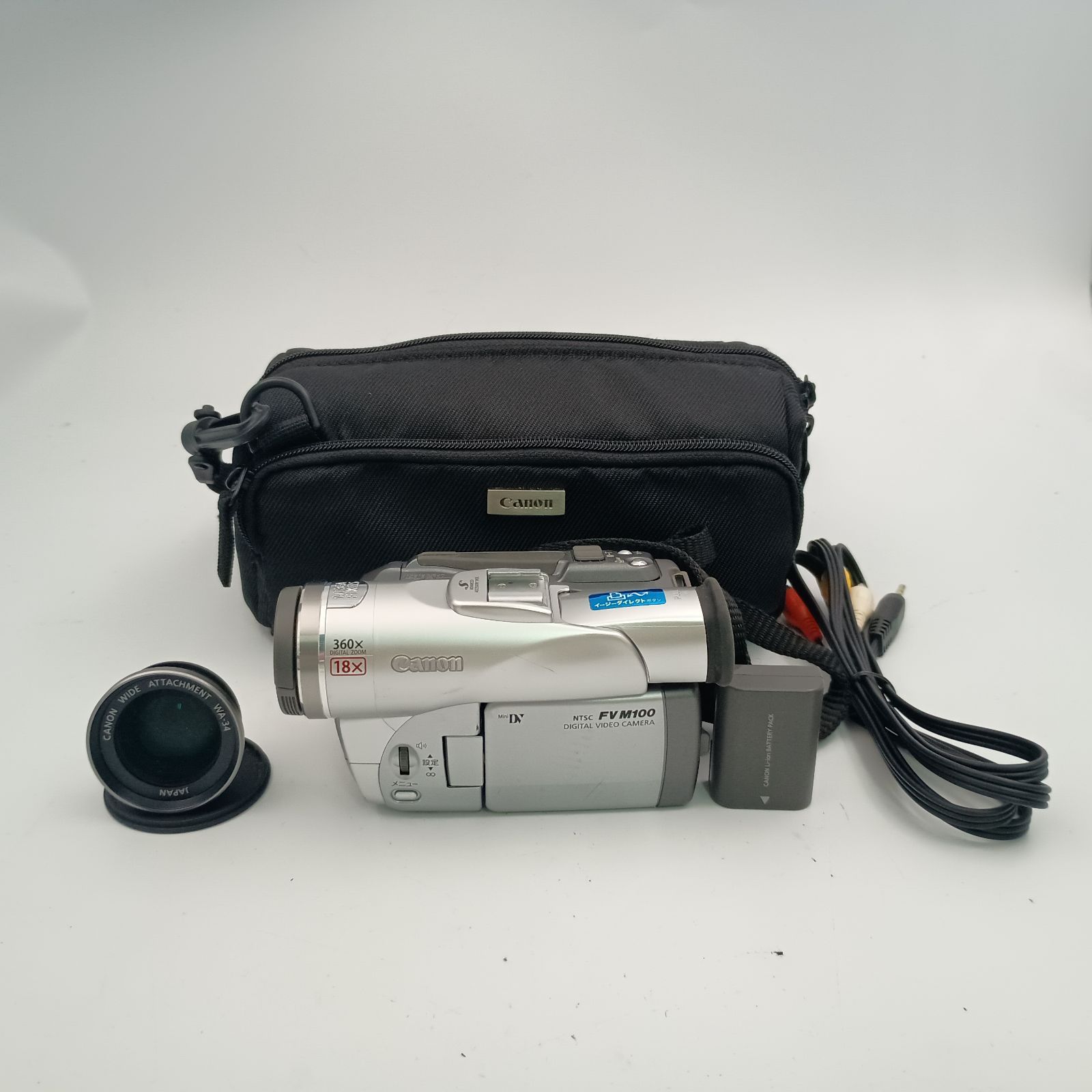 Canon NTSC DM-FV M100 DIGITAL VIDEO CAMERA Mini DV Silver