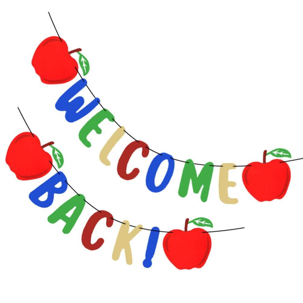 【在庫処分】開学式 バナー WELCOME BACK バナー 歓迎 BESTOYARD ガーランド 学校バナー 入園式 入学式 教室 壁飾り