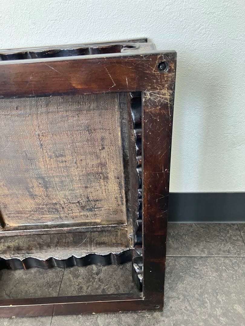 値下げ！時代 総螺鈿細工 人物 長方平卓 花台 飾台 香炉台 木製 漆芸