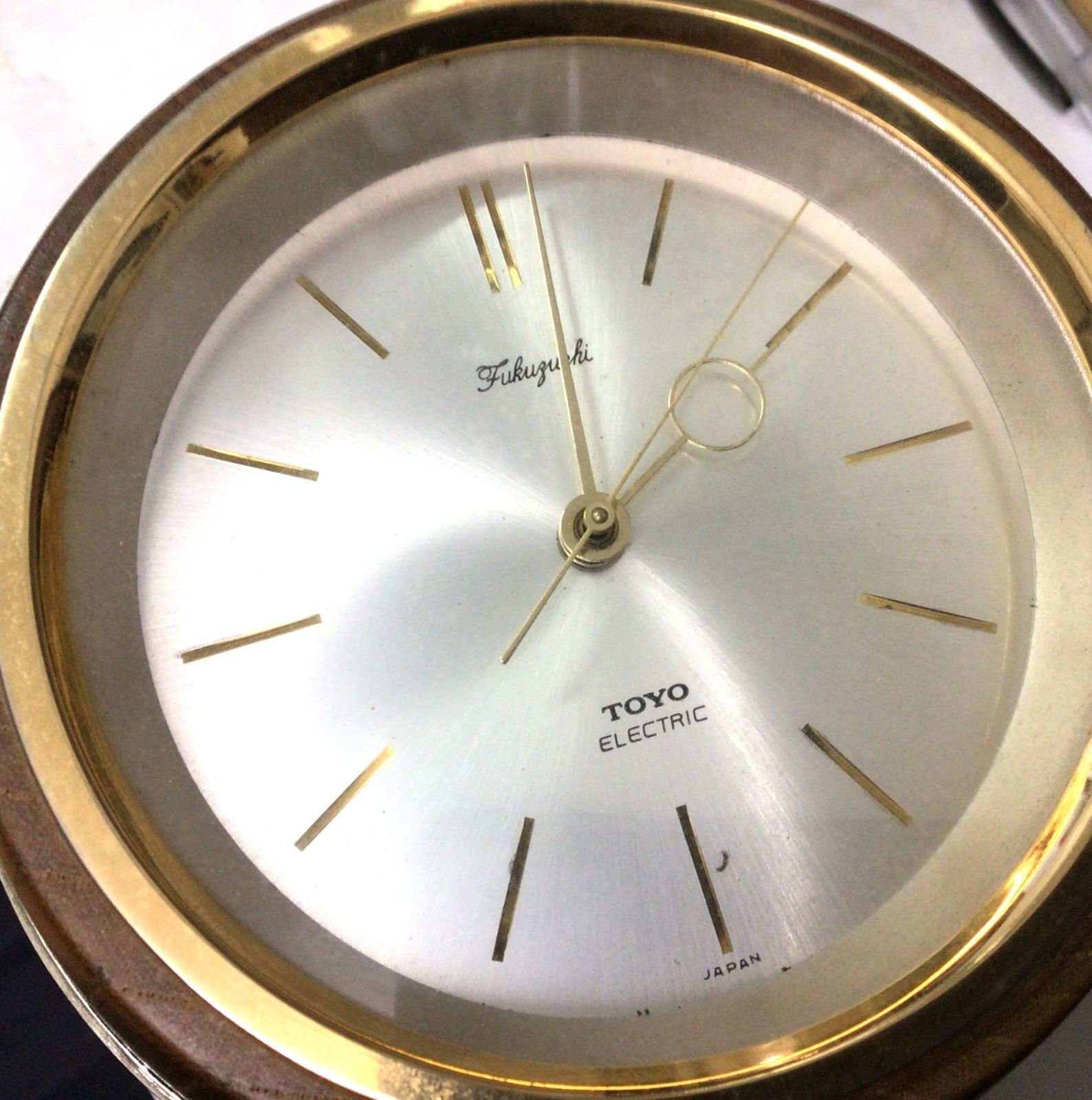 3470 【稼動品】 TOYO/東洋時計 木製 打出の小槌 置き時計 fukuguchi