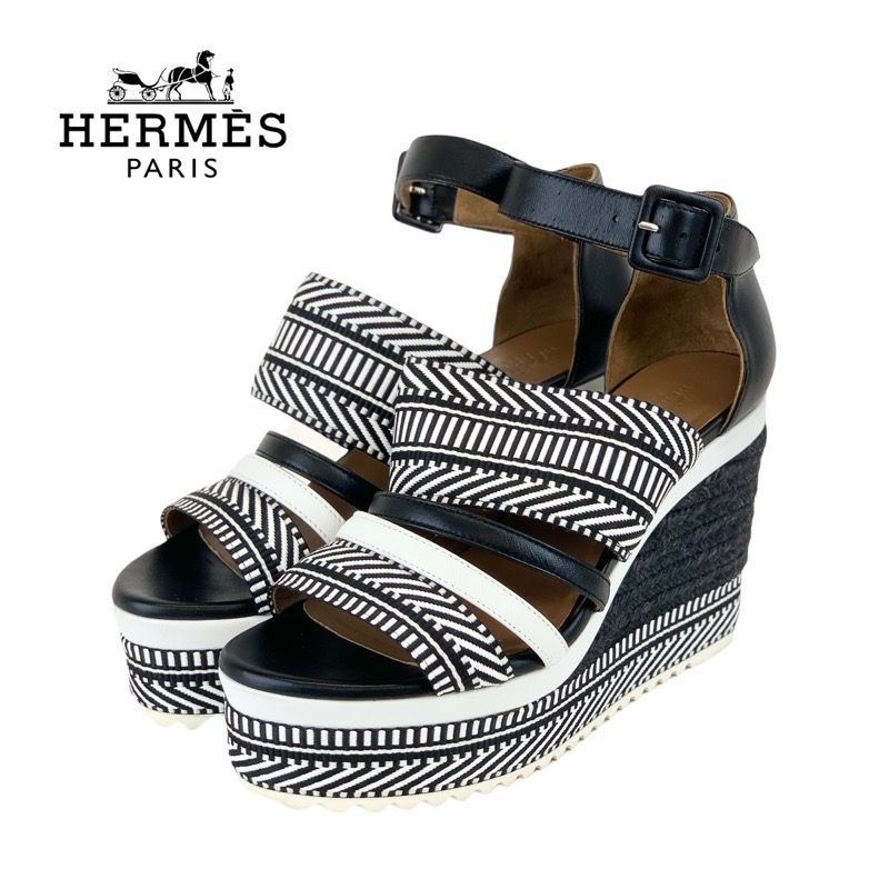 エルメス HERMES ローマ サンダル 靴 シューズ ファブリック エルメス HERMES ローマ サンダル 靴 シューズ ファブリック