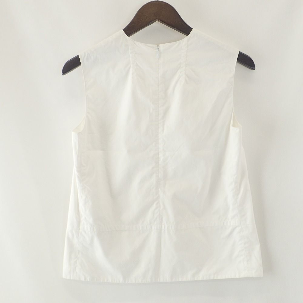 HERMES エルメス 【美品/国内正規】コットン ノースリーブ ブラウス 