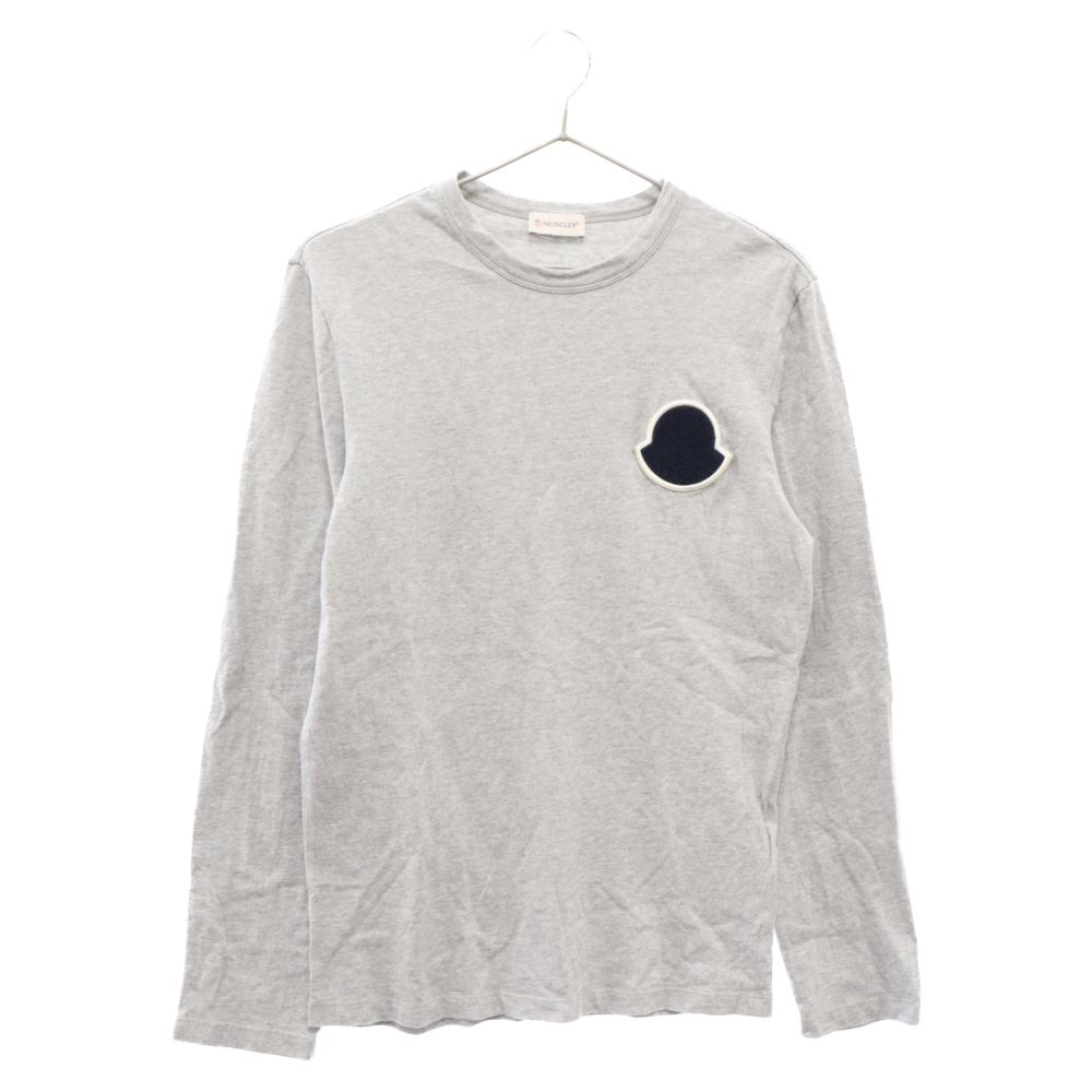 MONCLER (モンクレール) ワッペン付き 長袖Tシャツ ロングスリーブ  