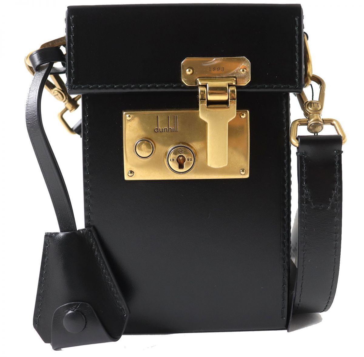 未使用品△正規品 dunhill ダンヒル THE LOCK BAG ロックバッグ レザー 