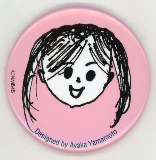 中古】バッジ・ピンズ(女性) 山本彩加 メンバー直筆自画像ランダム缶