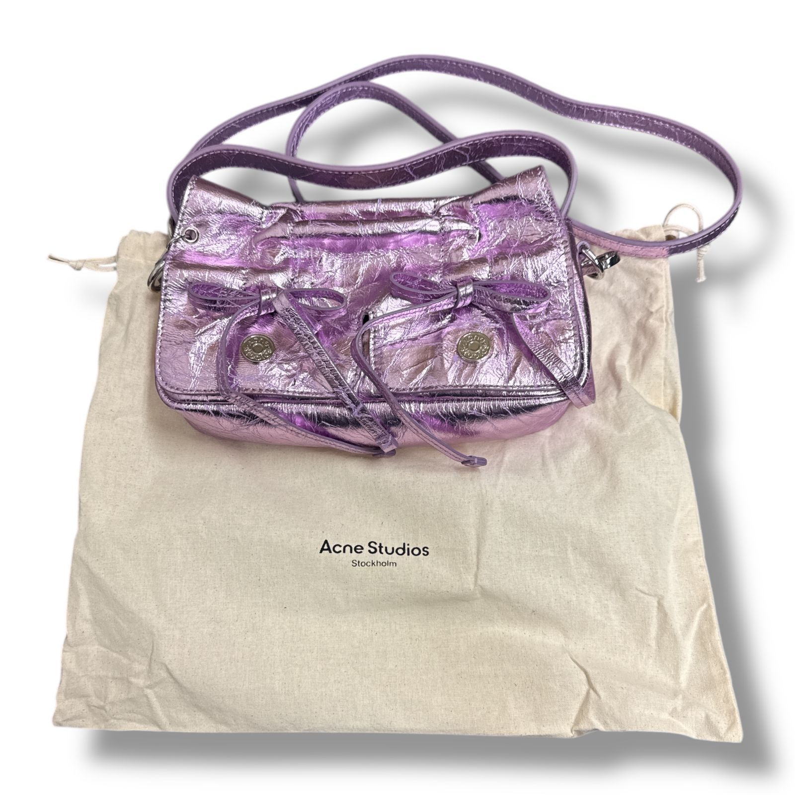 Acne Studios 25SS MULTIPOCKET MICRO CROSSBODY CRINKLED