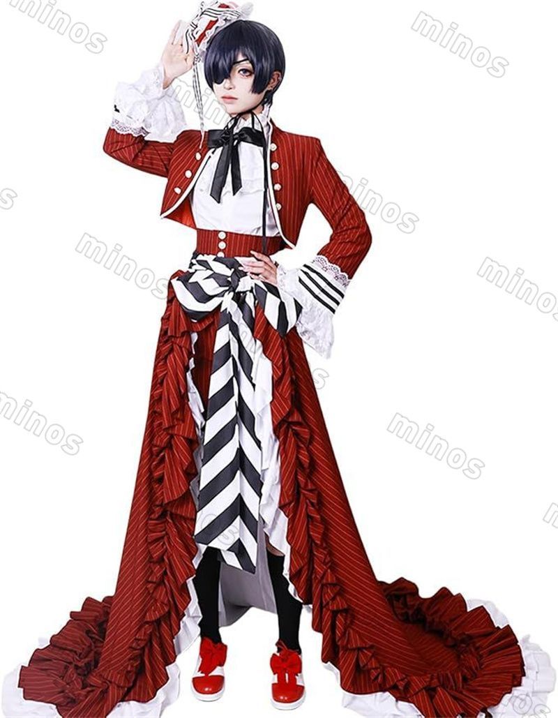 黒執事 シエルコスプレ 衣装 コスプレ メートルカードエリス シエル 紅茶カップ風 衣装 燕尾服 執事服 Sebasuchan Black Butler cosplay 仮装 変装 舞台演出服 日常服 学園祭 文化祭 ハロウイン クリスマス コスチューム