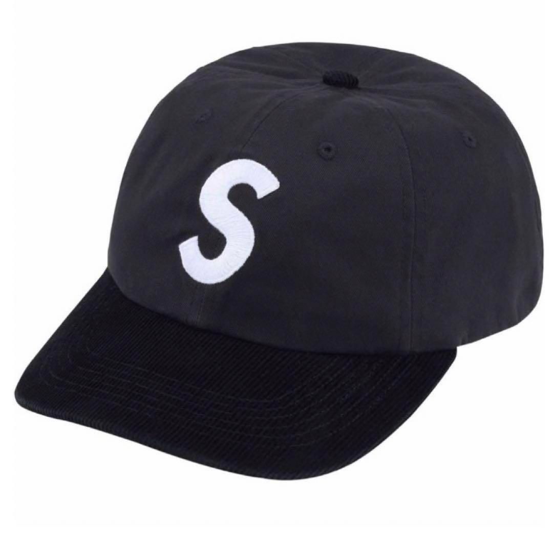 新品 Supreme 2-Tone S Logo 6-Panel Black