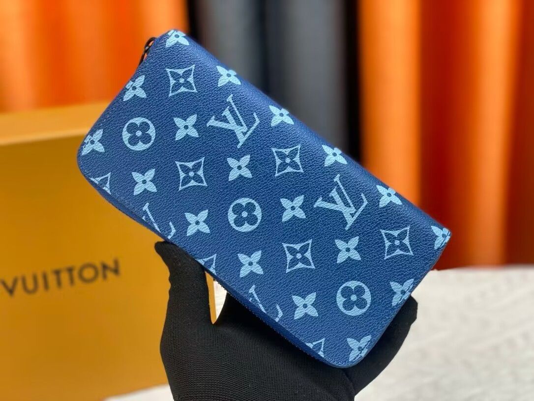 LOUIS VUITTON ブルー 長財布 Louis vuitton ルイヴィトン 長財布@64 - メルカリ