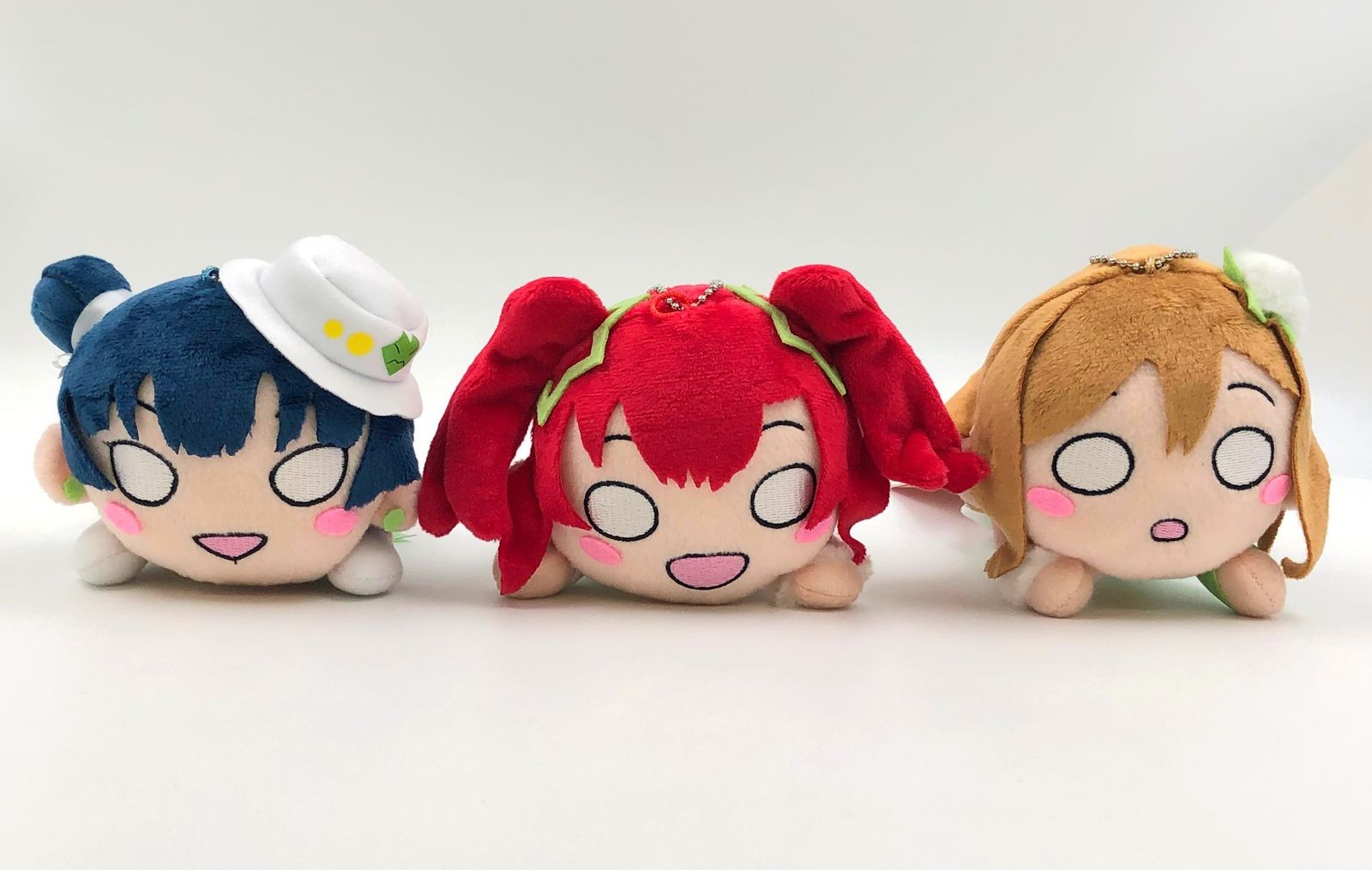 )  寝そべり ぬいぐるみ 1年生 Awaken the power ラブライブ! サンシャイン!! 津島善子 国木田花丸 黒澤ルビィ 全3種セット