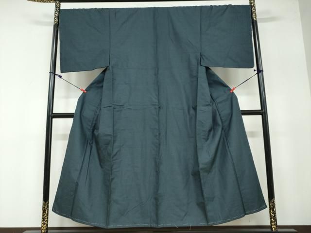 ベスト 平和屋着物●男性 紬 アンサンブル 長羽織 110亀甲 正絹 ♥ DAAY5027ud