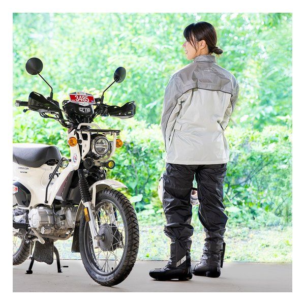 豊富な品揃え。 ROUGH-ROAD ラフアンドロード デュアルテックスコンパクトレインスーツ プラチナシルバー-LL RR7815SV4 2660258