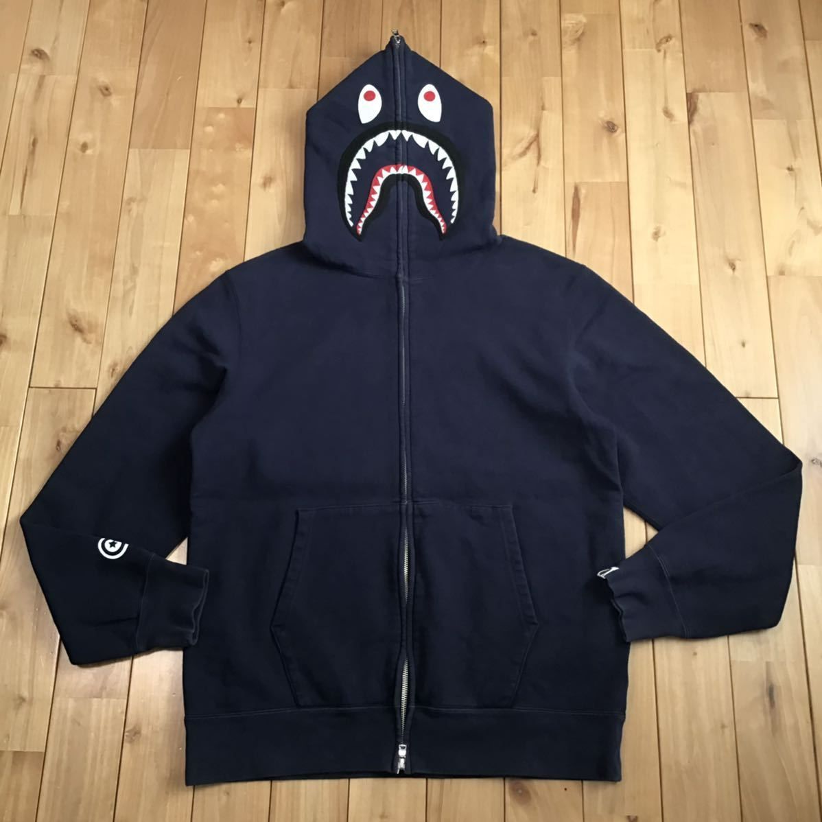 ☆2XL☆ WGMシャーク パーカー ネイビー shark full zip hoodie a bathing ape BAPE エイプ ベイプ  アベイシングエイプ navy XXL - メルカリ