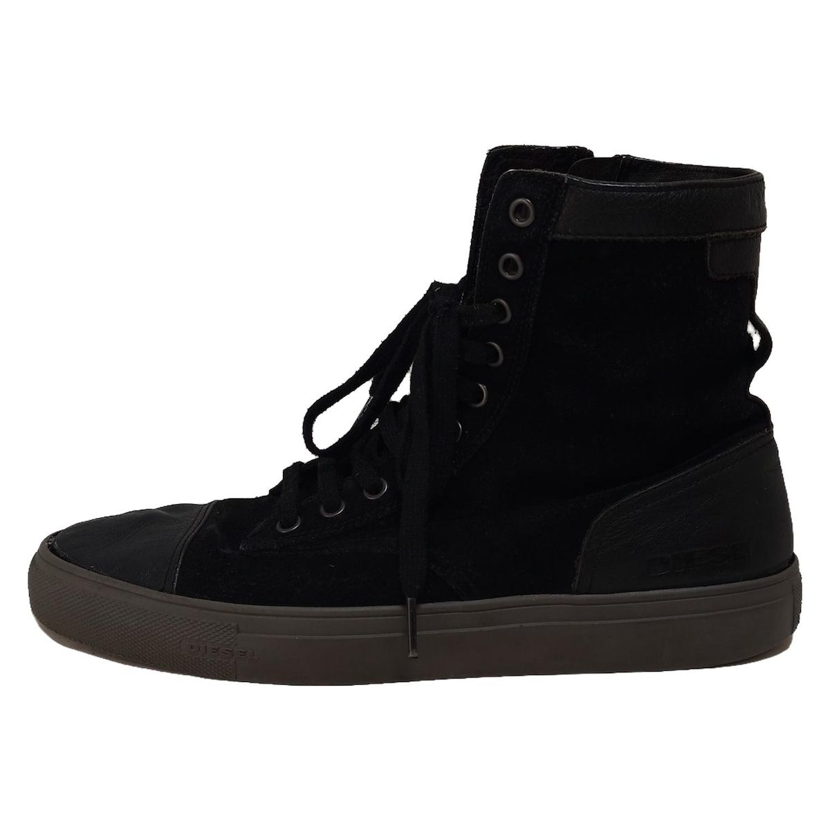 DIESEL(ディーゼル) ショートブーツ 27 メンズ - 黒 レザー