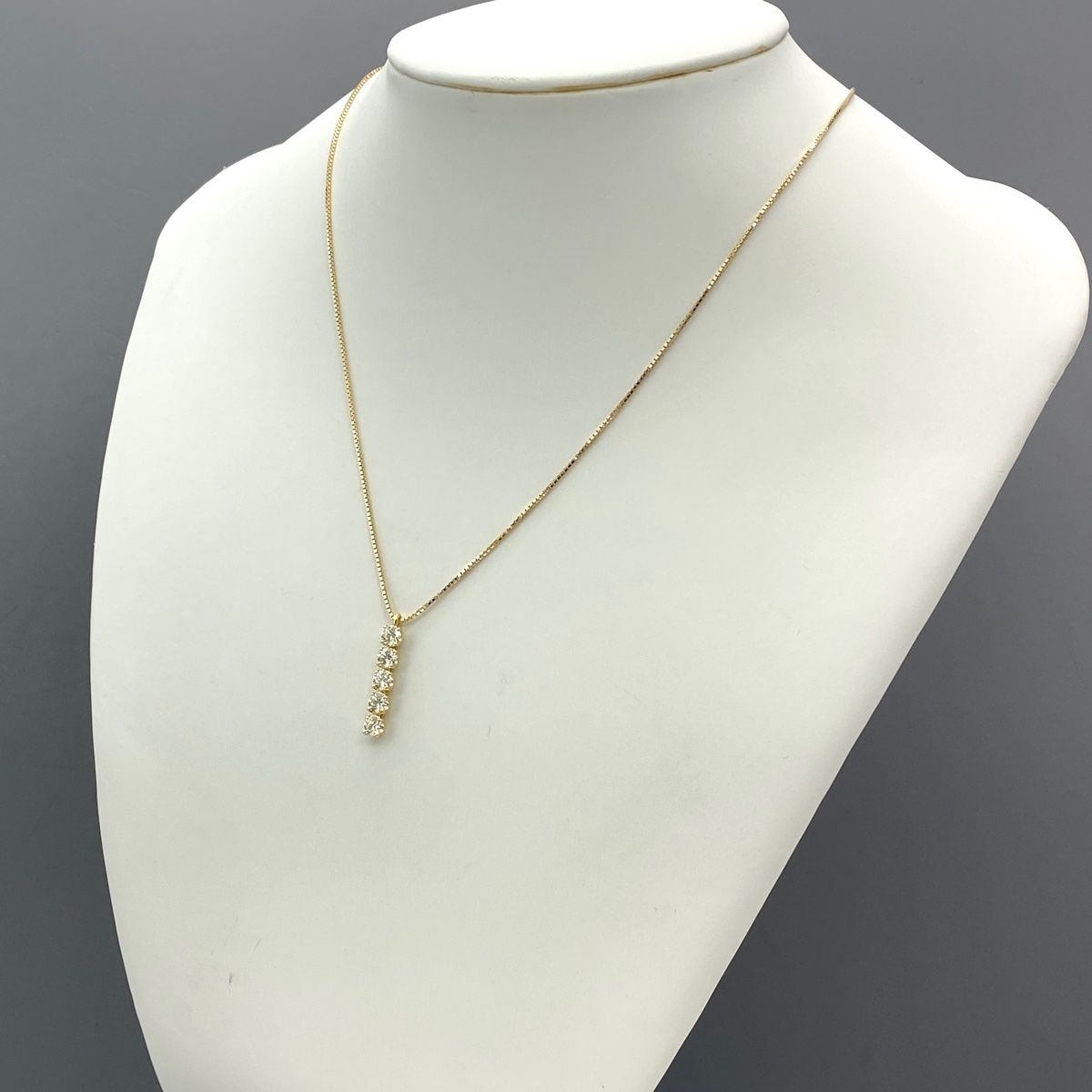 タサキ TASAKI メレダイヤ デザインネックレス YG イエロー