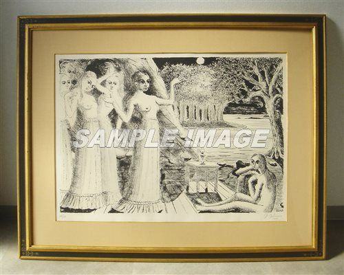 ポール・デルボー、ジルベール・ペリエ邸のドア、希少画集・額装画、Paul Delvaux、人気作品、新品
