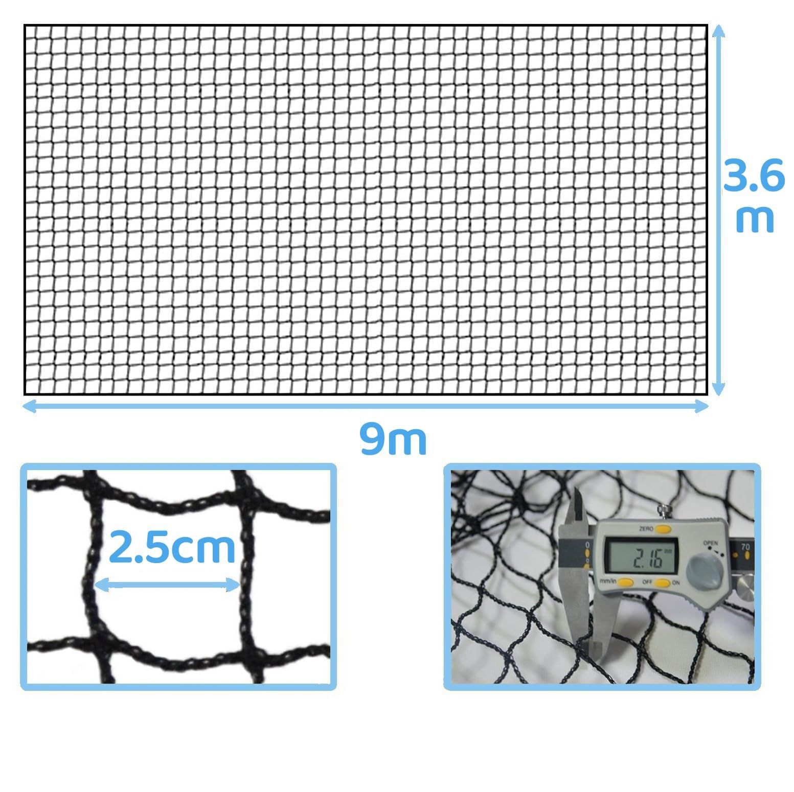 セール Gagalileo 野球ネット バックネット 防球ネット 飛散防止 9x3.6m |4.2x8.6m 防球フェンス 高強度 多目的