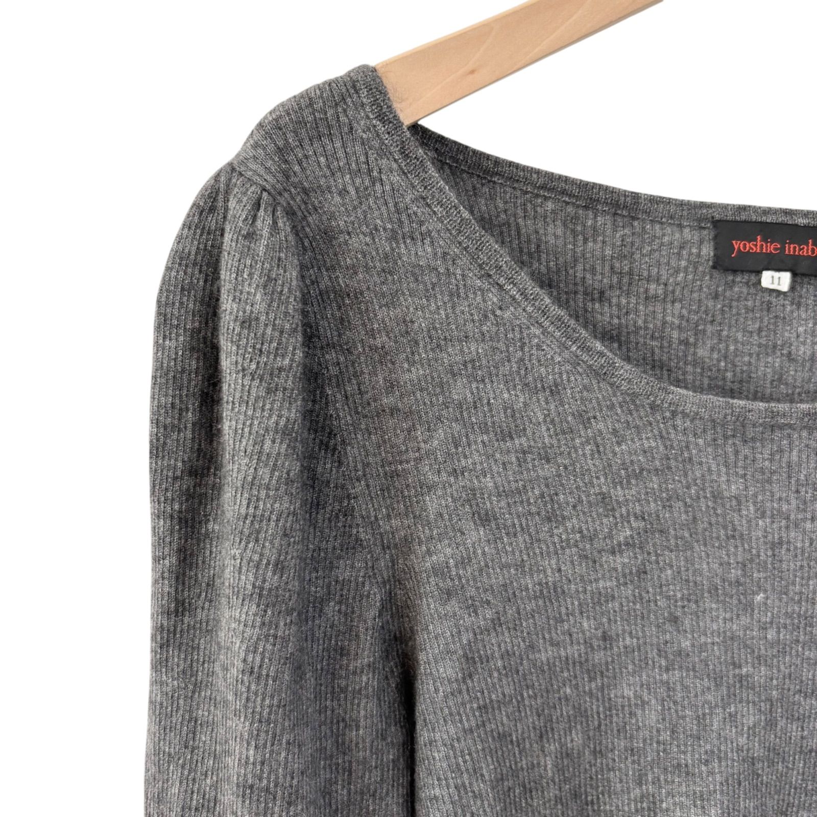 Z1469 yoshie inaba ヨシエイナバ カシミヤ シルク 長袖ニット