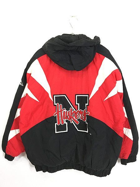 古着 Nebraska Huskers ハスカーズ 両面 パッチ パデット ジャケット