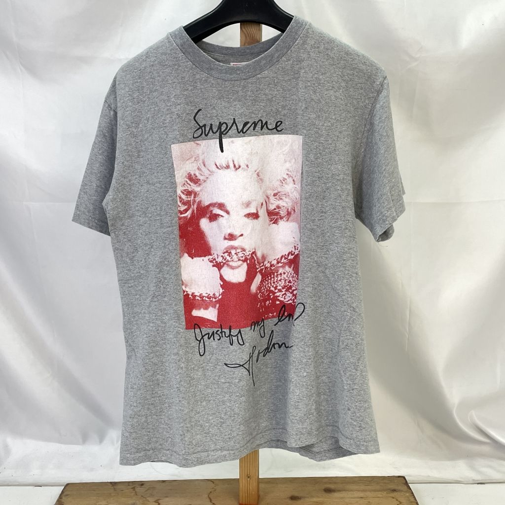 01yw0505 〇 Supreme シュプリーム 18AW Madonna Tee サイズＭ グレー 半袖Ｔシャツ トップス 【中古品】 - メルカリ