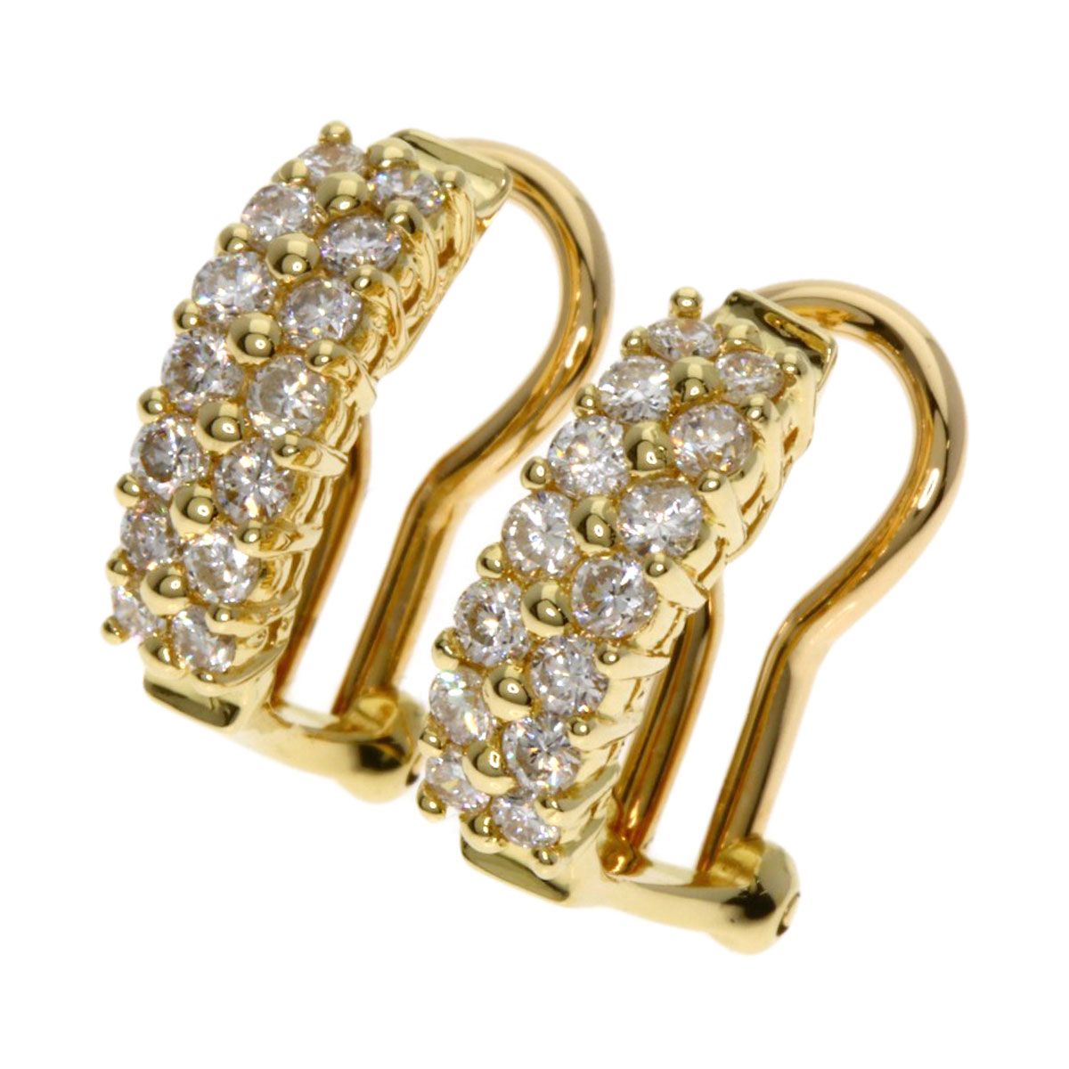 Ponte Vecchio ポンテヴェキオ ダイヤモンド イヤリング K18YG レディース