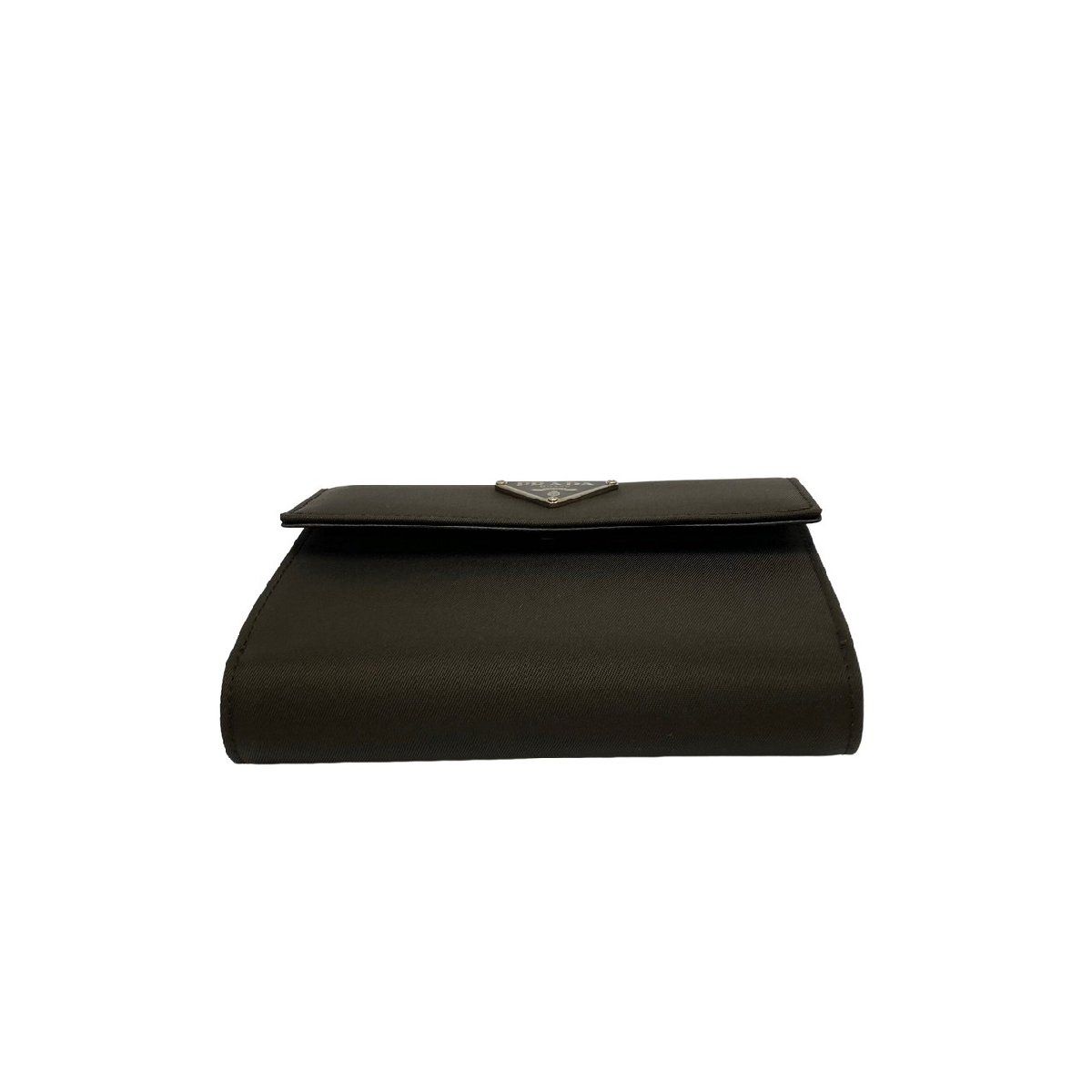 ほぼ未使用 箱 カード付 PRADA プラダ 三角ロゴ 金具 ナイロン