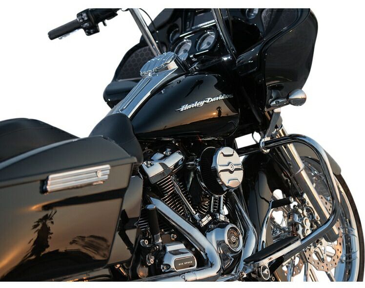 BIG SUCKER STAGE I エアークリーナーキット KNUCKLE クローム：1999〜17年ダイナ、2000〜15年ソフテイル、1999〜07年ツーリング