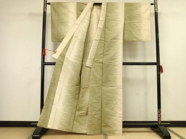 平和屋着物●上質な紬　笹蔓　琉球絣文様　正絹　逸品　BAAU4680gt 平和屋着物○上質な紬 笹蔓 琉球絣文様 正絹 逸品 BAAU4680gt 平和