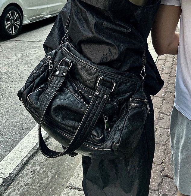 【COSYHARU】Multi-pocket vintage cross bag COSYHARU (コシハル) - マルチポケットビンテージクロスバッグ