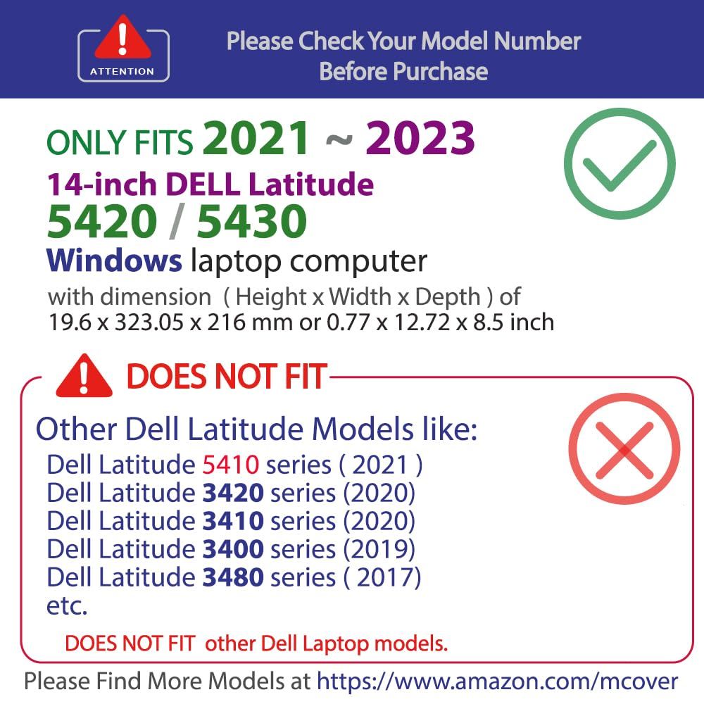 mCover ケース 2021~2023 14インチ Dell Latitude 5420 5430 Windows