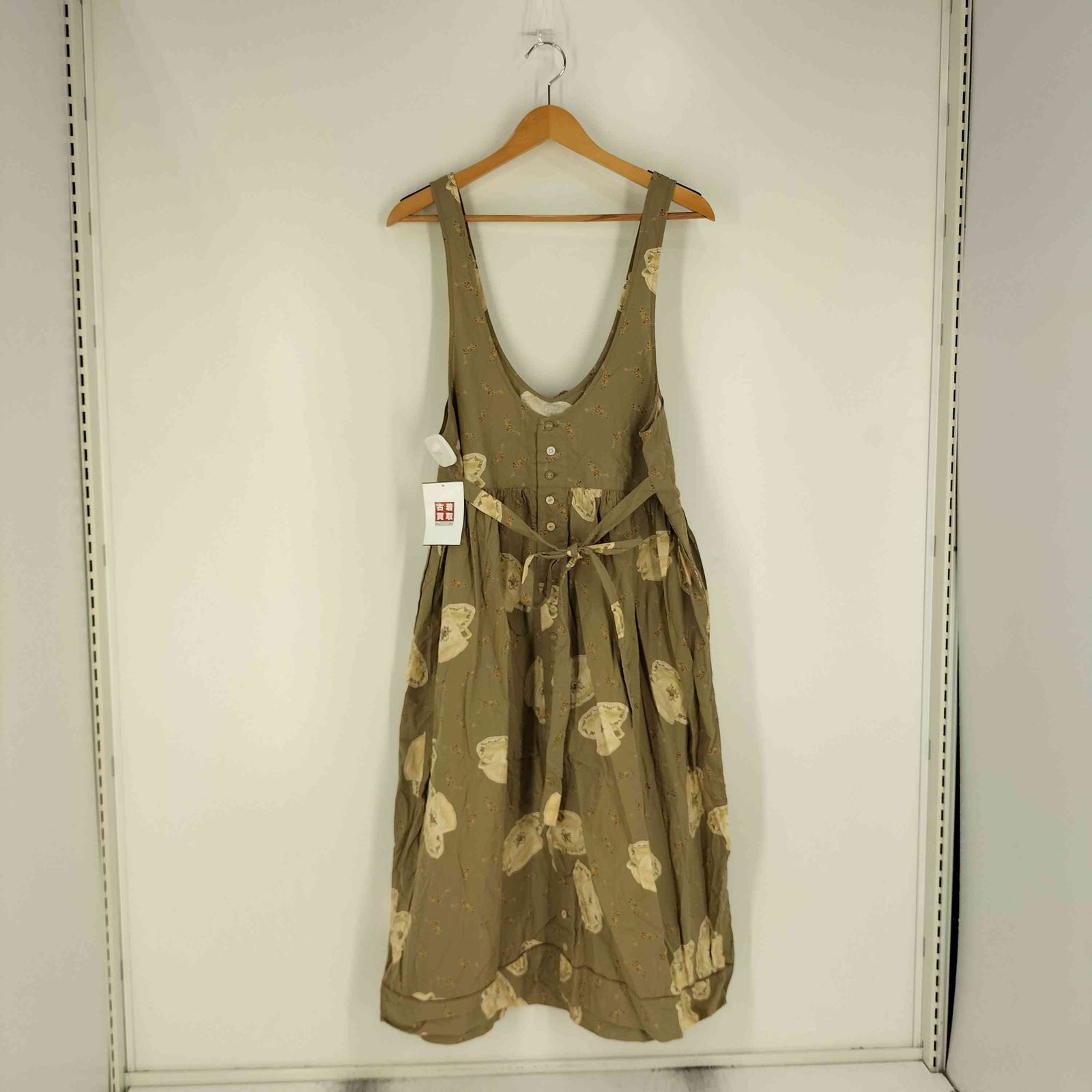 ピンクハウス PINK HOUSE カップ柄 花柄 立体リボン ジャンパースカート レディース 表記無