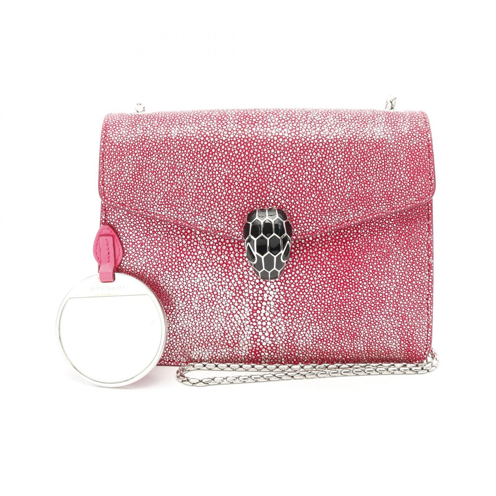 ブルガリ BVLGARI ショルダーバッグ セルペンティ フォーエバー ピンク|シルバー その他 セルペンティ ショルダーバッグ レディース Used A