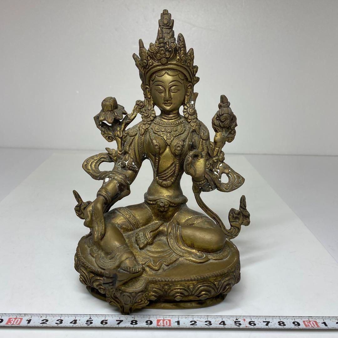 古銅チベット仏 1696g 東里6-1031