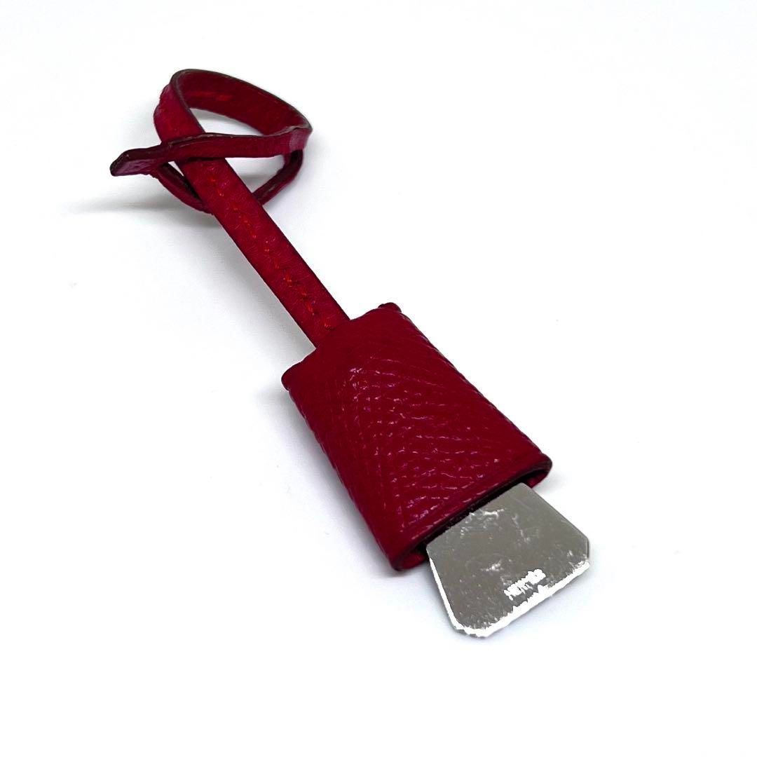 美品 HERMES エルメス ミニクロシェット チャーム　レザー HERMES - 良品 HERMES エルメス レザー ミニクロシェット