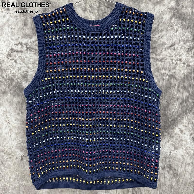 トップス supreme beaded sweater vest M 23ss Supreme Beaded Sweater Vest (SS23) - $248