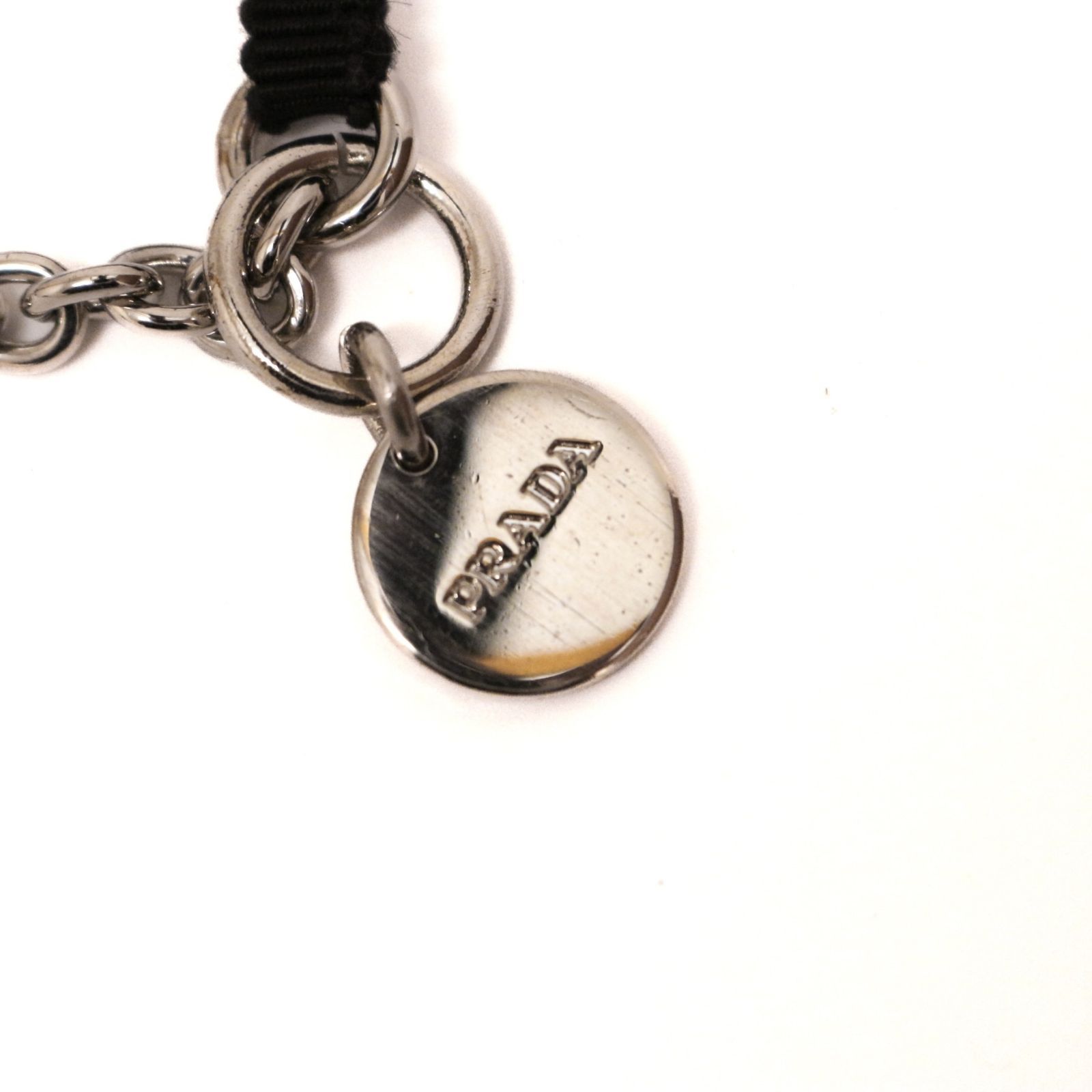 PRADA プラダ ネックレス ブレスレット リボン チェーン チャーム付き PRADA プラダ ネックレス ブレスレット リボン チェーン チャーム付き