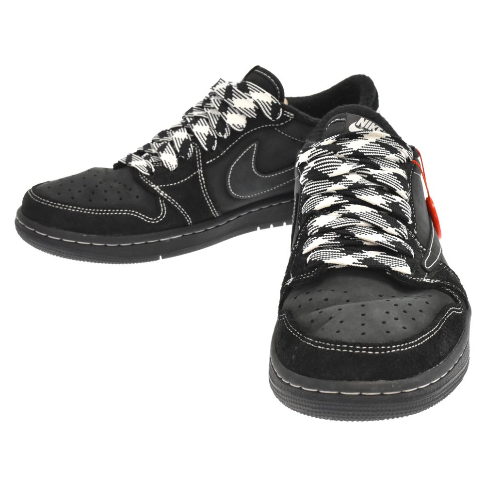 NIKE (ナイキ) ×TRAVIS SCOTT AIR JORDAN 1 LOW OG SP BLACK PHANTOM トラヴィススコット  ブラックファントム エアジョーダン 1 スニーカー DM7866-001 US9.5/27.5cm - メルカリ